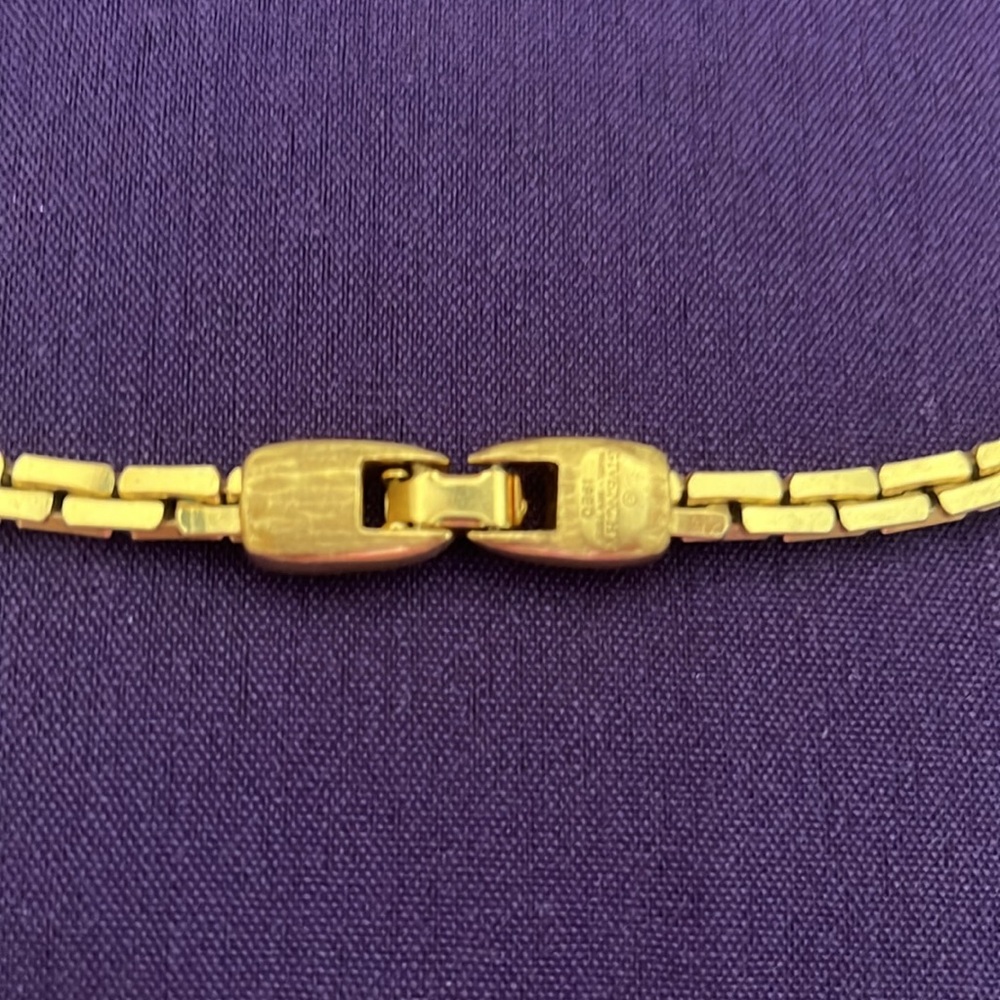 Women’s Vintage Givenchy Paris/NewYork 1980 Boston Chain Link Necklace - Picture 4 of 5